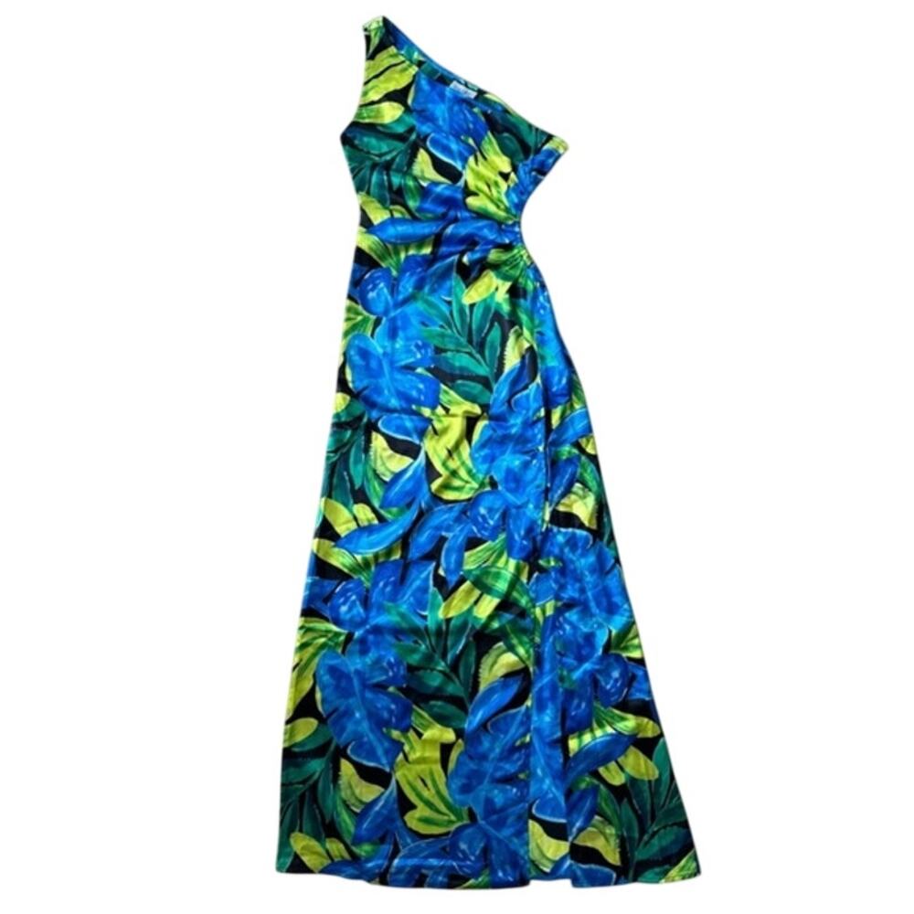 RNWY Runaway The Label Barzilio Dress One Shoulder Satin Maxi US 4/SMALL NWT - Picture 6 of 6